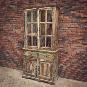 Glass Cabinet Recycle design | Lucky Furniture & Handicrafts.