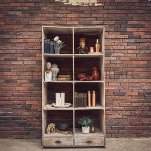 Sectional Whitewash Bookshelf | Lucky Furniture & Handicrafts.