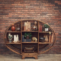 Oval Bookshelf Mango wood | Lucky Furniture & Handicrafts.
