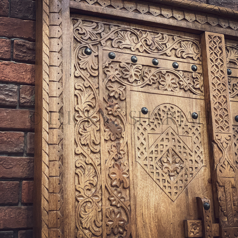 Handcarved Classic Door decor | Lucky Furniture & Handicrafts.