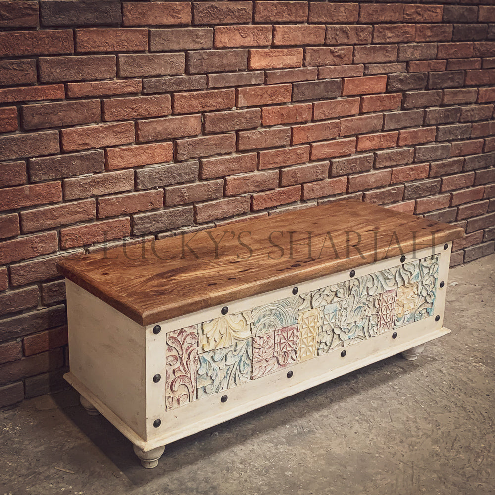 Multicolor Carved Box | Lucky Furniture & Handicrafts.
