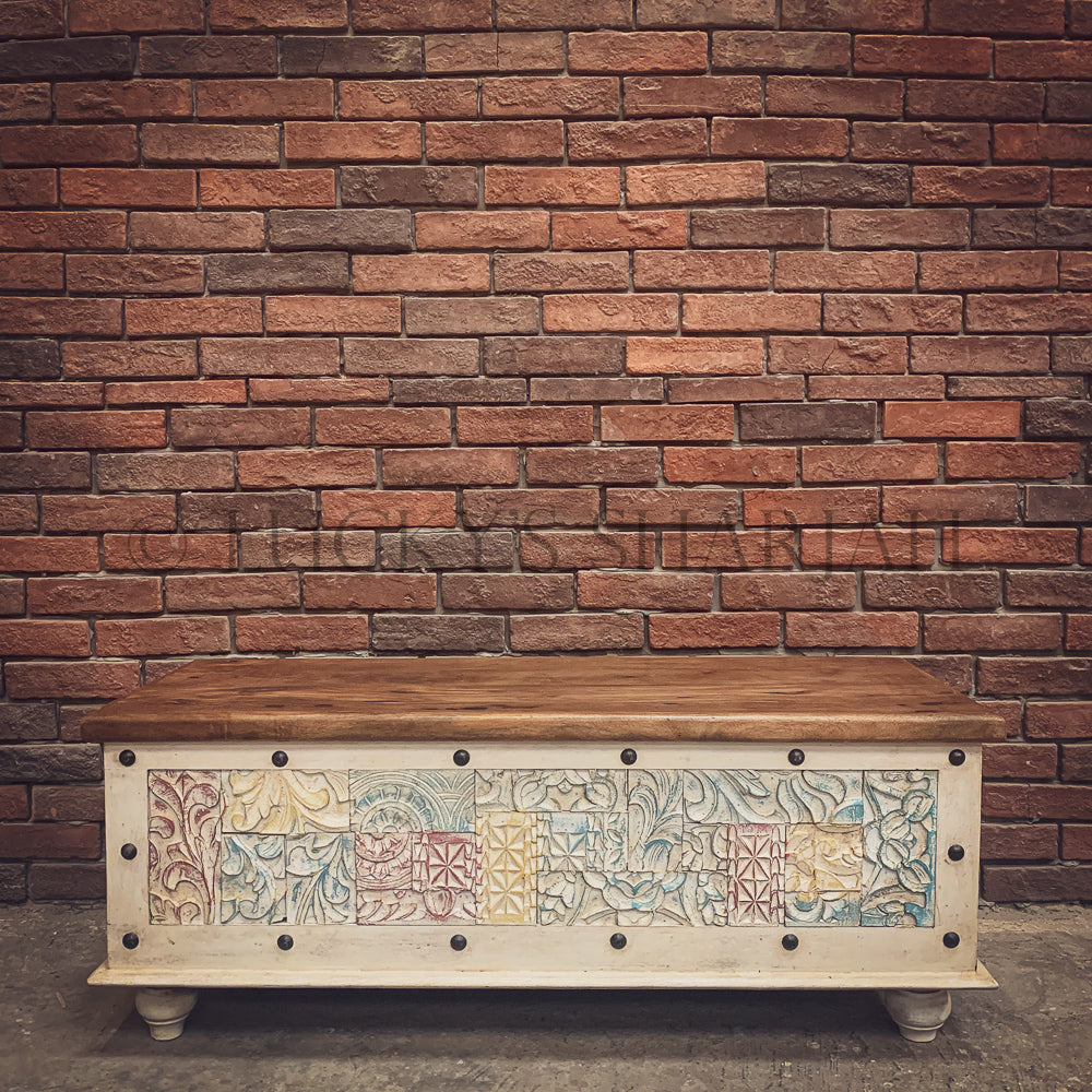 Multicolor Carved Box | Lucky Furniture & Handicrafts.