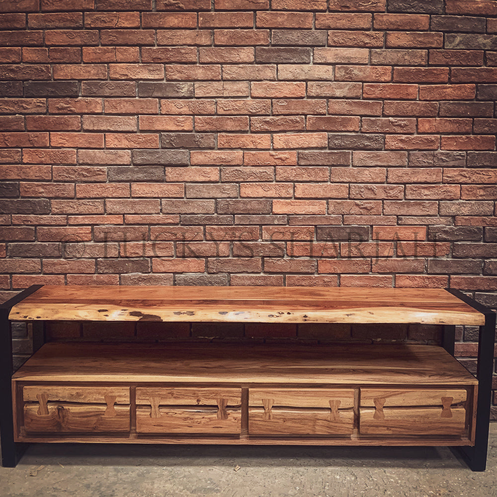 Live Edge Industrial tv stand | Lucky Furniture & Handicrafts.