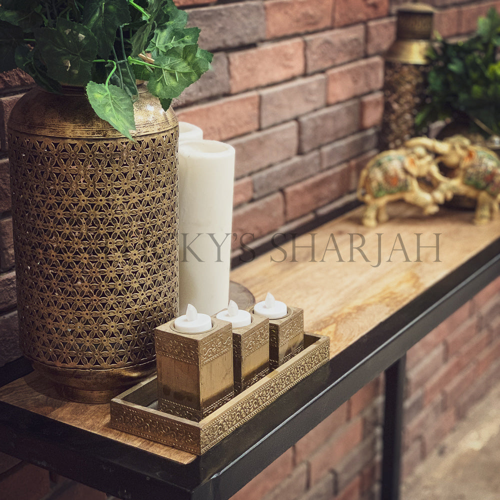 Industrial Entryway Console | Lucky Furniture & Handicrafts.