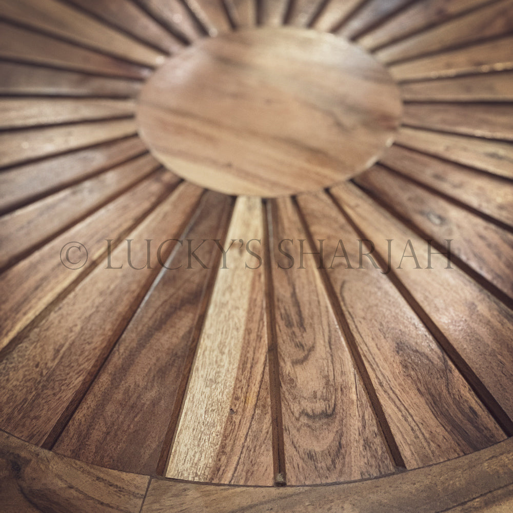 SOL industrial round coffee table | Lucky Furniture & Handicrafts.
