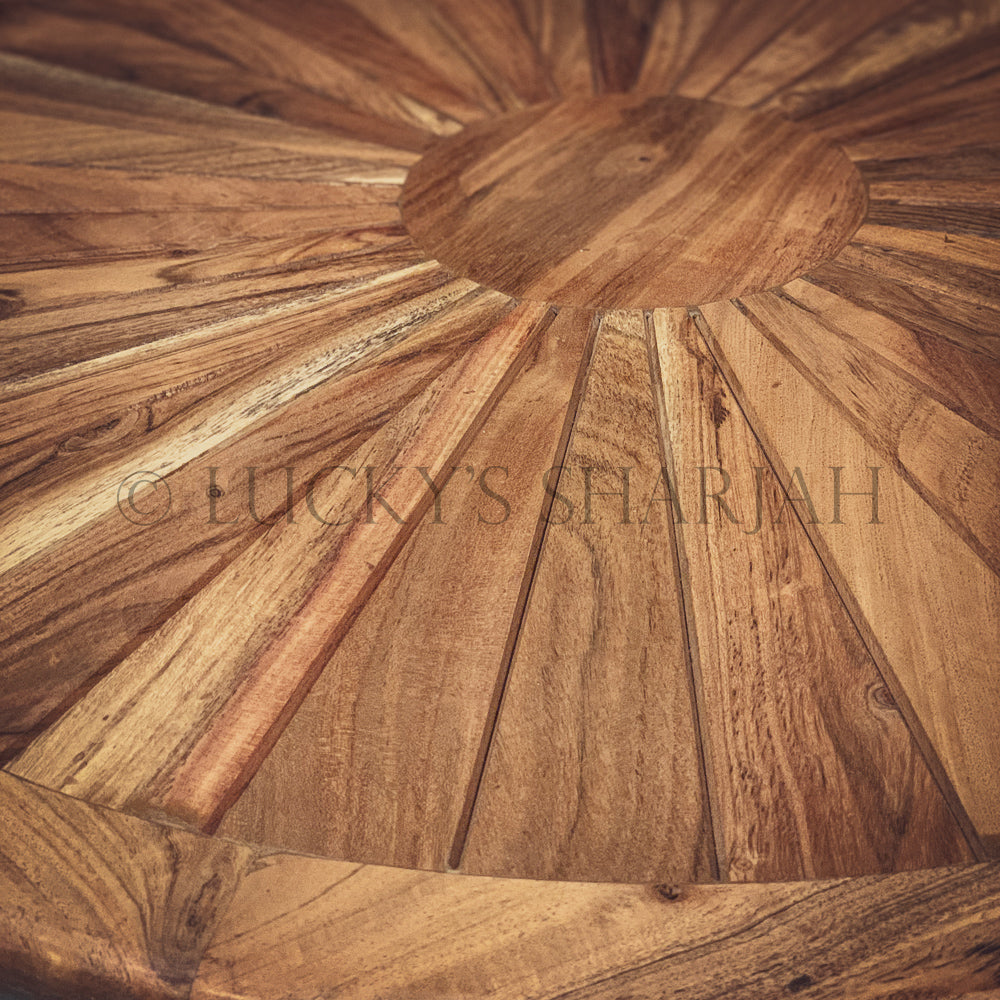 SOL industrial round coffee table | Lucky Furniture & Handicrafts.
