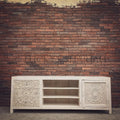 Carved Design Tv Stand 3 draw 1 door | Lucky Furniture & Handicrafts.