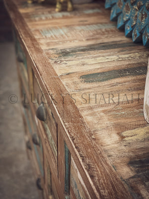 Recycle Design 7 draw chest | Lucky Furniture & Handicrafts.
