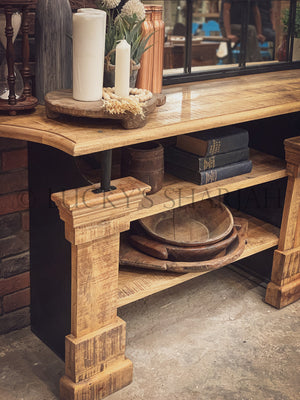 Imperial Industrial Entryway Console | Lucky Furniture & Handicrafts.