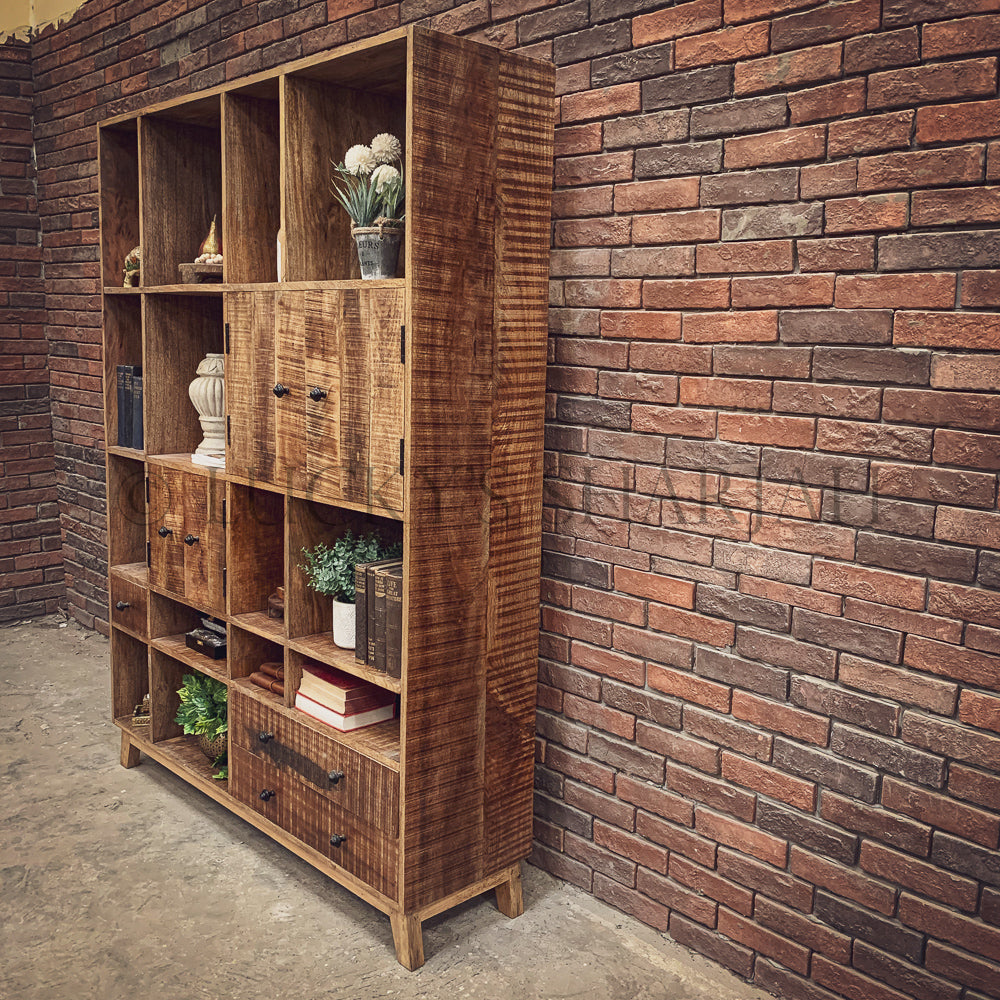 Sectional Organization Bookshelf Cabinet Mango wood | Lucky Furniture & Handicrafts.