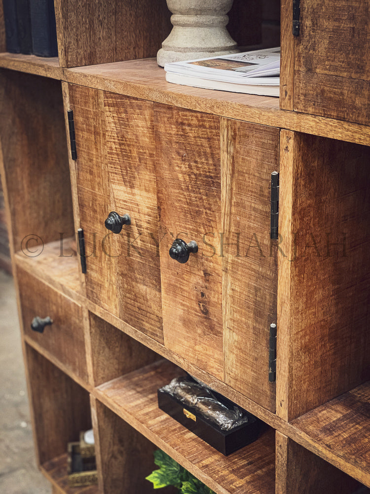 Sectional Organization Bookshelf Cabinet Mango wood | Lucky Furniture & Handicrafts.