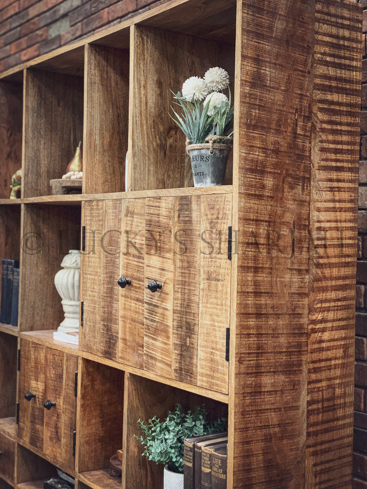 Sectional Organization Bookshelf Cabinet Mango wood | Lucky Furniture & Handicrafts.