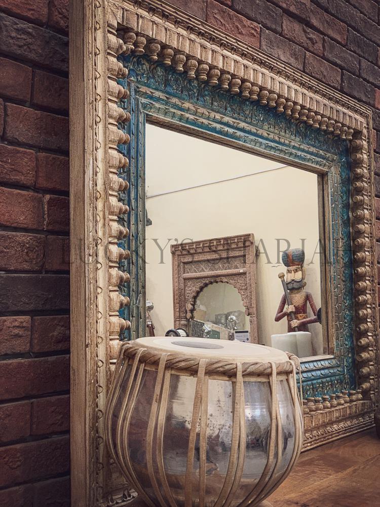 Carved Lattoo Mirror Frame | Lucky Furniture & Handicrafts.