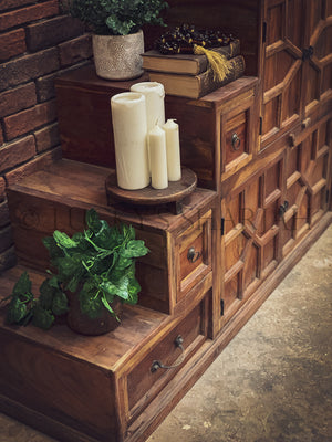 Step Design Cabinet Bookshelf | Lucky Furniture & Handicrafts.