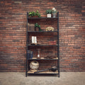 Leaning Industrial Bookshelf | Lucky Furniture & Handicrafts.