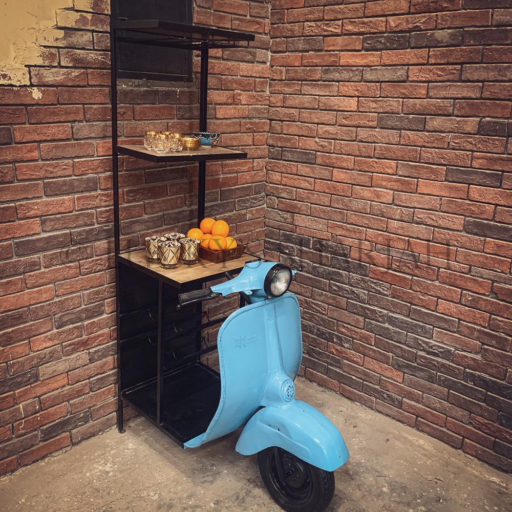 Bright Blue carevd bench | Lucky Furniture & Handicrafts.