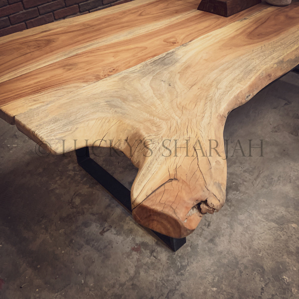 RAW Live edge dining table | Lucky Furniture & Handicrafts.