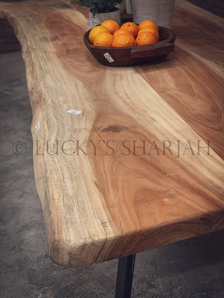 RAW Live edge dining table | Lucky Furniture & Handicrafts.
