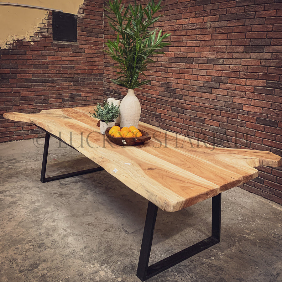 RAW Live edge dining table | Lucky Furniture & Handicrafts.