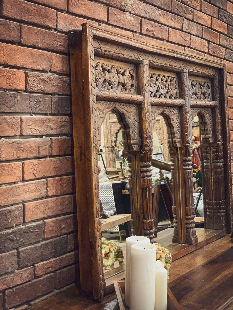 Triple Mehrab Mirror frame | Lucky Furniture & Handicrafts.