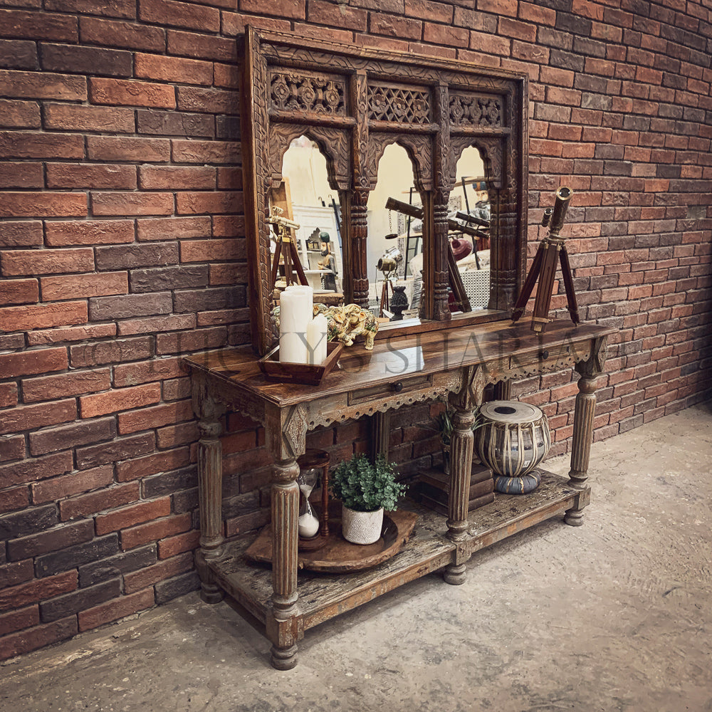 Triple Mehrab Mirror frame | Lucky Furniture & Handicrafts.