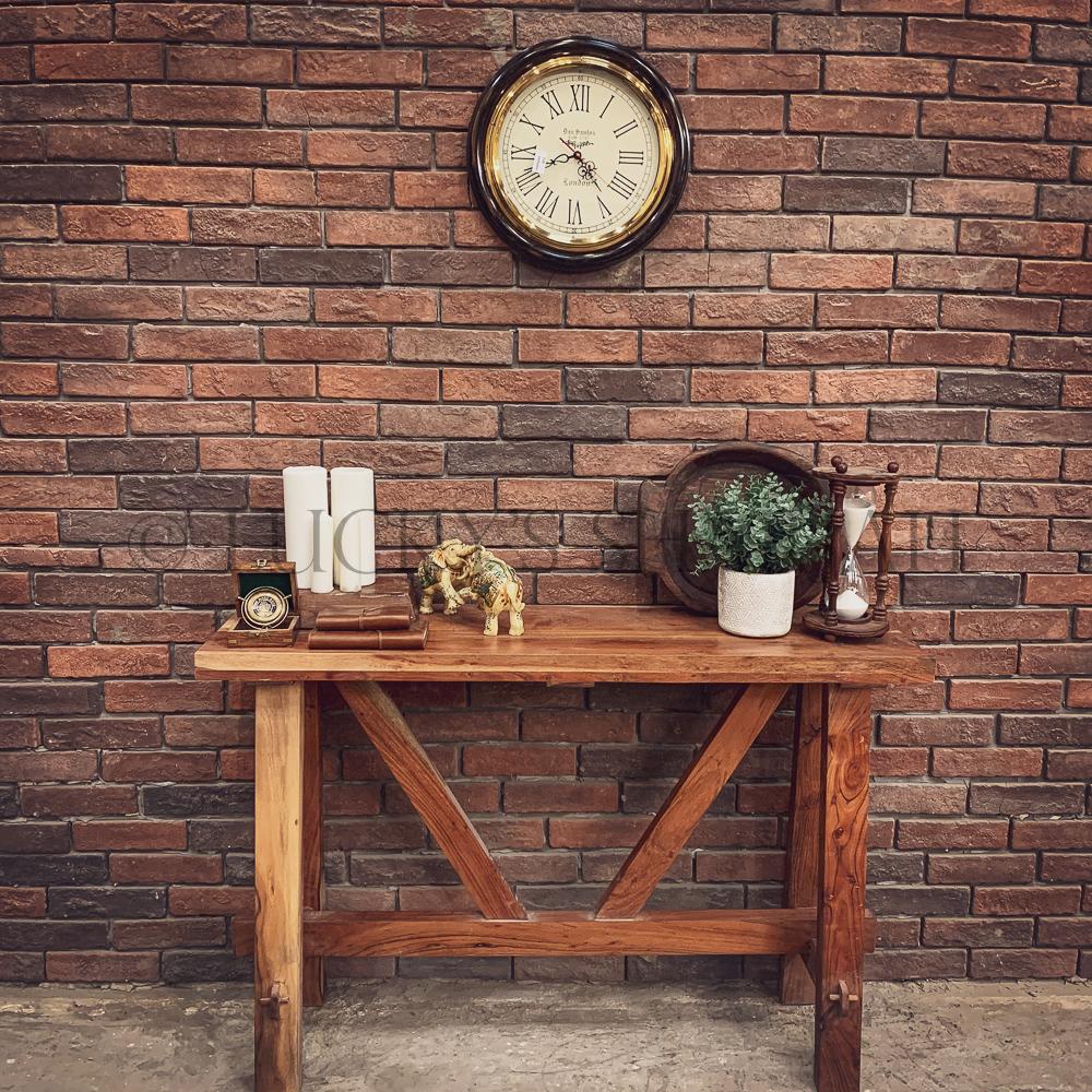 Acacia Wood Minimalist console | Lucky Furniture & Handicrafts.