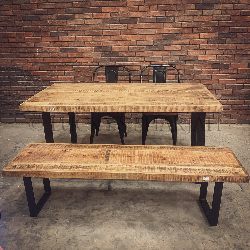 Rough Mango Table U Legs | Lucky Furniture & Handicrafts.