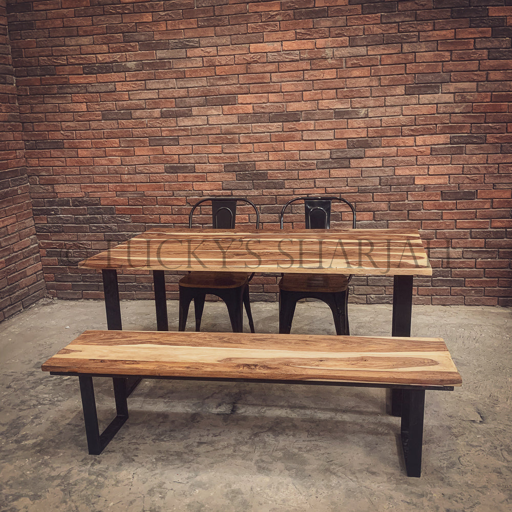 Rosewood Dining table U legs | Lucky Furniture & Handicrafts.