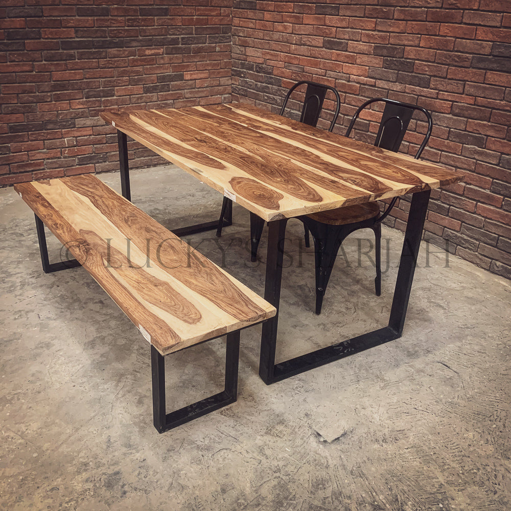 Rosewood Bench U Legs | Lucky Furniture & Handicrafts.