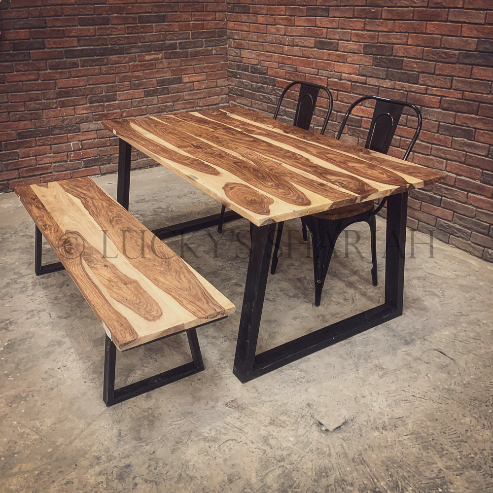 Rosewood Slant Legs Dining Table | Lucky Furniture & Handicrafts.