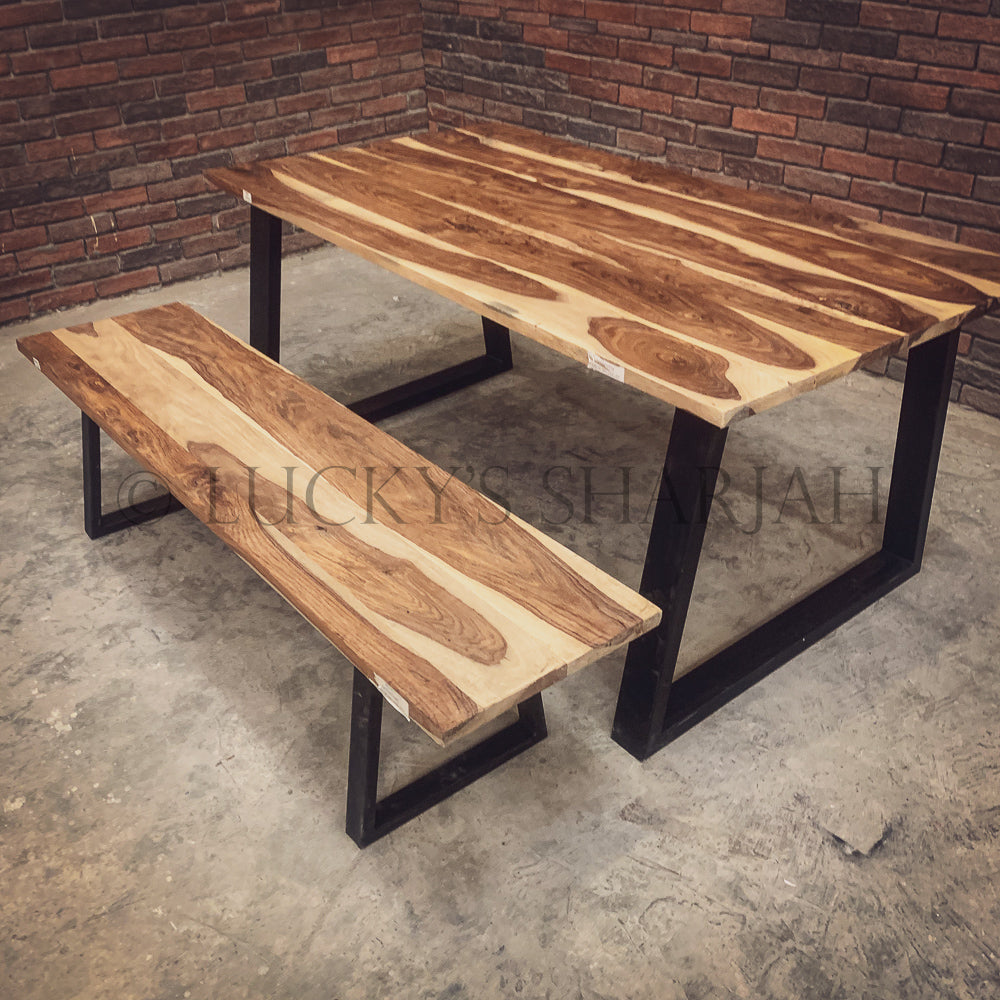 Rosewood Slant Legs Dining Table | Lucky Furniture & Handicrafts.