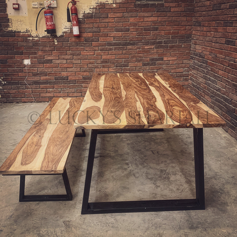 Rosewood Slant Legs Dining Table | Lucky Furniture & Handicrafts.