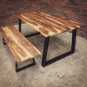 Rosewood Slant Legs Dining Table | Lucky Furniture & Handicrafts.