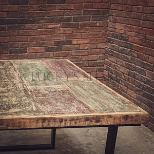Recycle Design Dining table U Legs | Lucky Furniture & Handicrafts.
