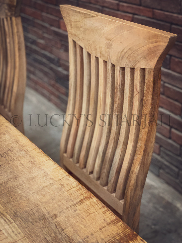 Mango Wooden dining table with square legs | Lucky Furniture & Handicrafts.