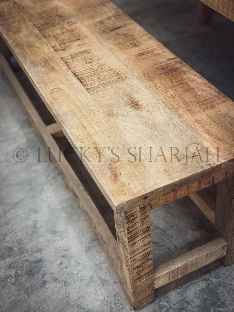 Mango Wooden dining table with square legs | Lucky Furniture & Handicrafts.
