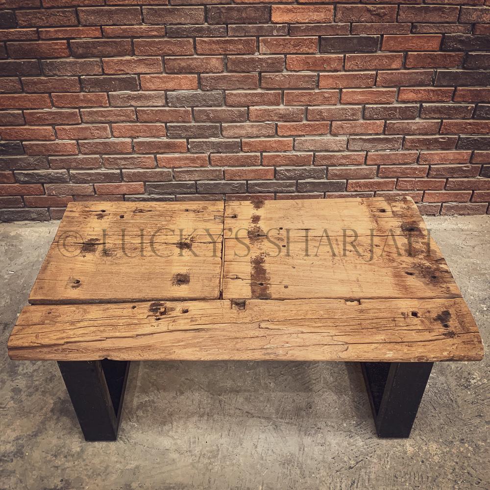Aged Teak wood Coffee table | Lucky Furniture & Handicrafts.