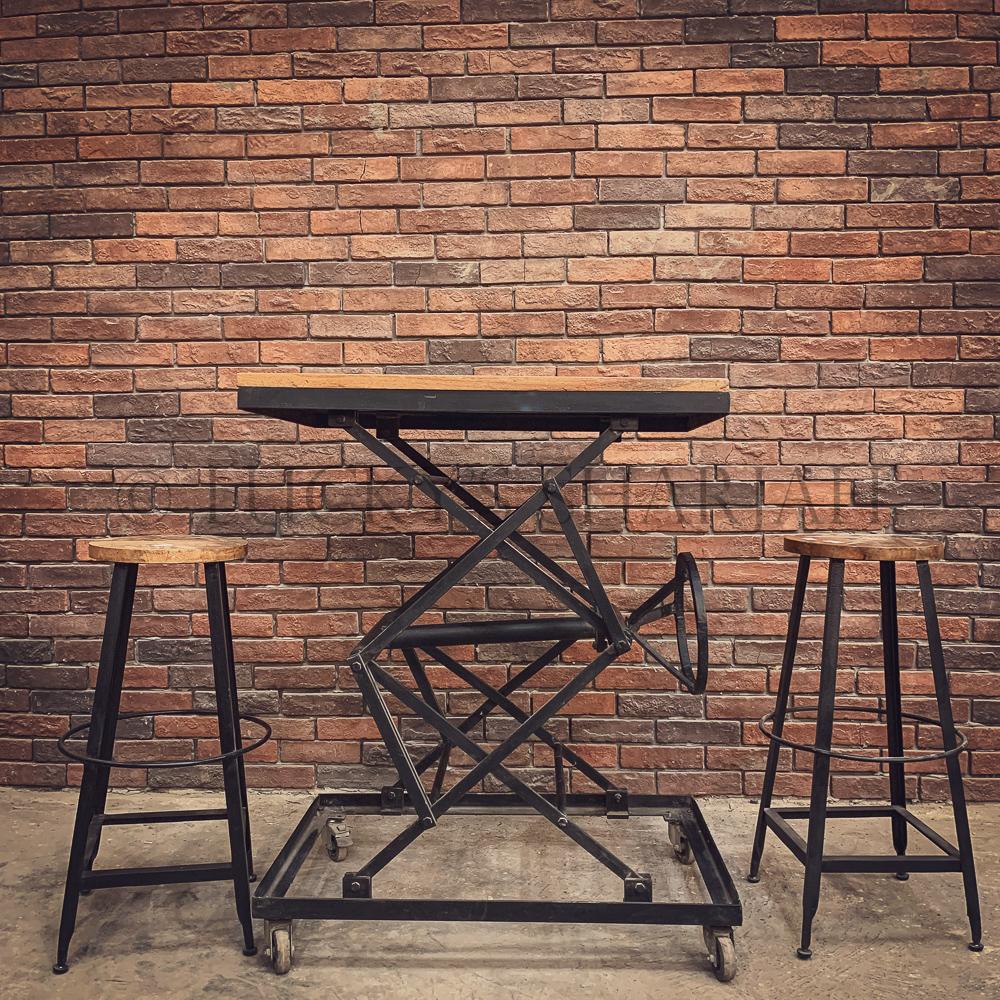 Adjustable industrial table | Lucky Furniture & Handicrafts.