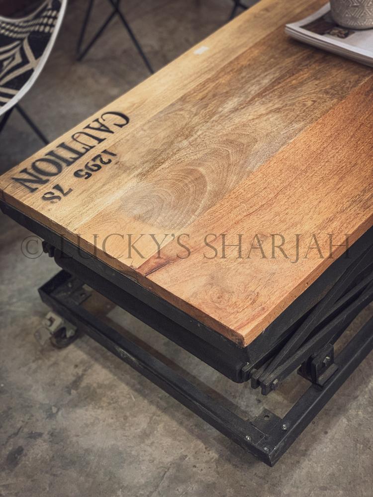 Adjustable industrial table | Lucky Furniture & Handicrafts.