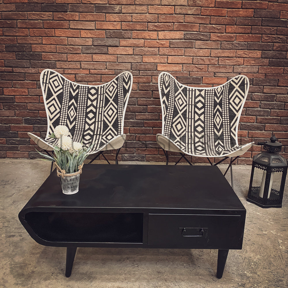 Iron Coffee table with 1 draw | Lucky Furniture & Handicrafts.