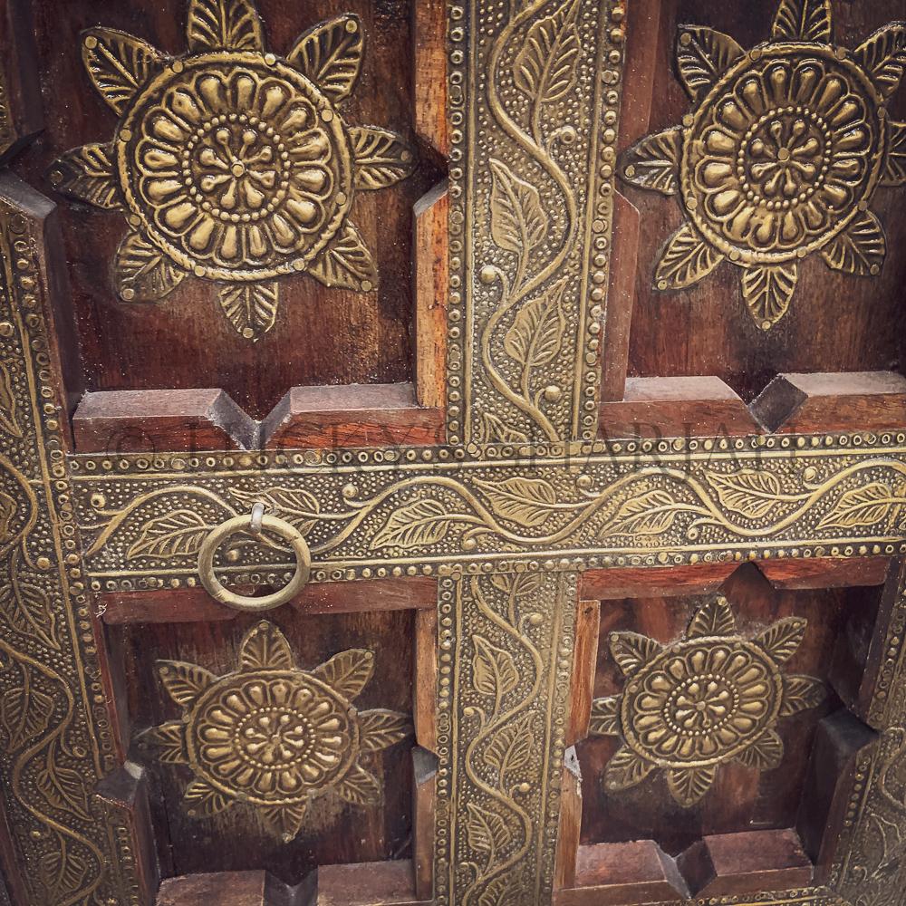Brass inlay winerack | Lucky Furniture & Handicrafts.