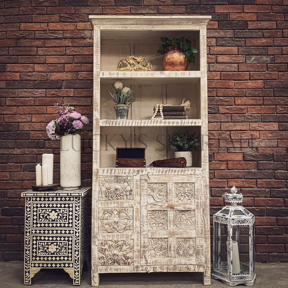 Carved Print bookshelf | Lucky Furniture & Handicrafts.