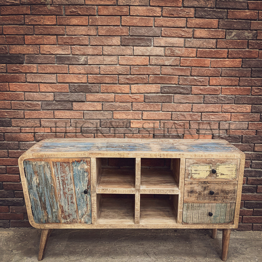 Recycle design tv stand Mid century Design | Lucky Furniture & Handicrafts.