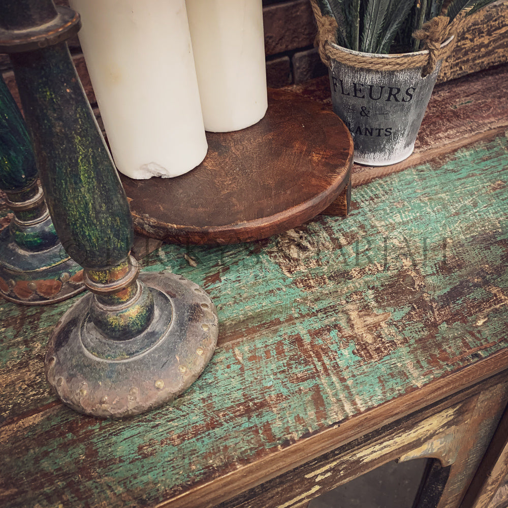 Recycle Design Shutter & Glass sideboard | Lucky Furniture & Handicrafts.