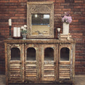 Recycle Design Shutter & Glass sideboard | Lucky Furniture & Handicrafts.