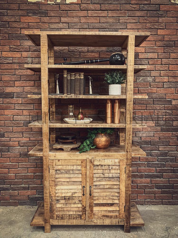 Barn Style Adjustable Bookshelf | Lucky Furniture & Handicrafts.