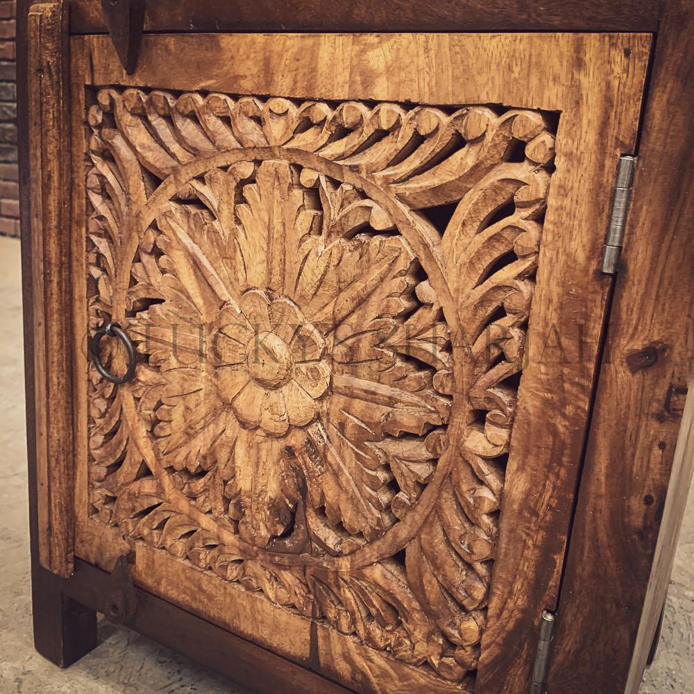 Carved Bedside | Lucky Furniture & Handicrafts.