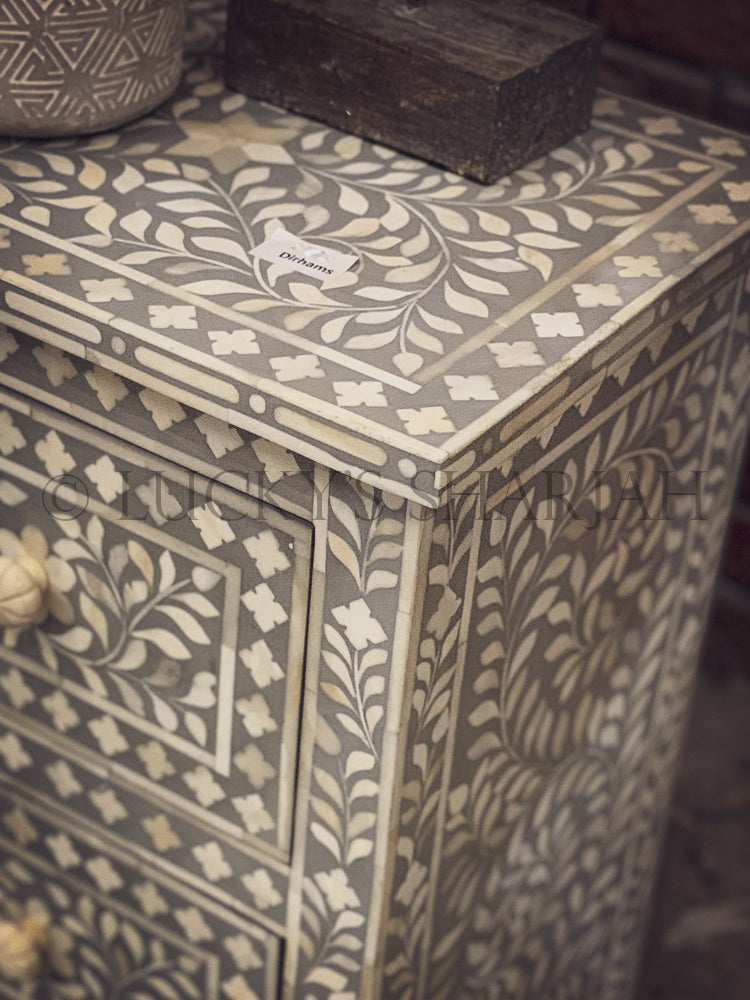 Greywash Carved Swing | Lucky Furniture & Handicrafts.