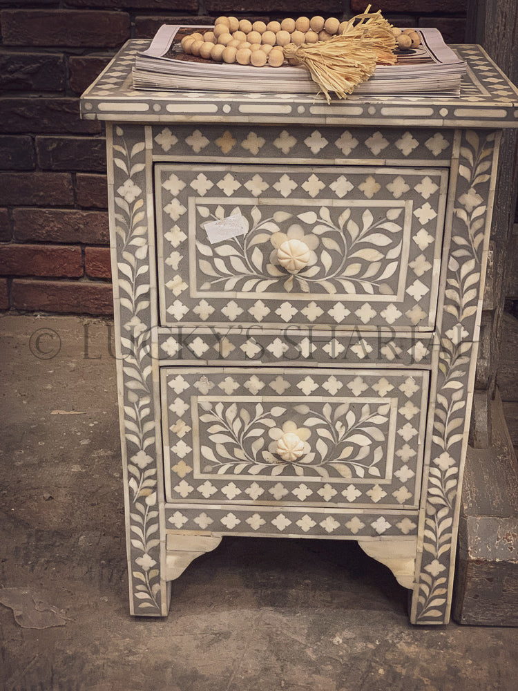 Greywash Carved Swing | Lucky Furniture & Handicrafts.