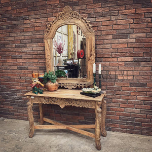 Carved console set | Lucky Furniture & Handicrafts.